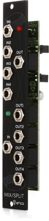 Erica Synths Black Mixer/Splitter v2 Buffered Input Mixer and Buffered Mult