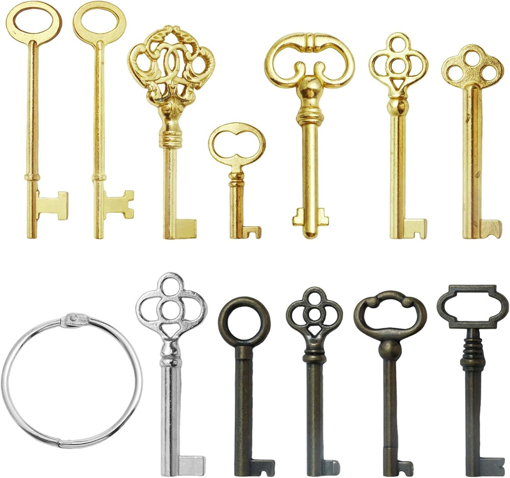 Universal 12PC Skeleton Key Set for Antique Furniture