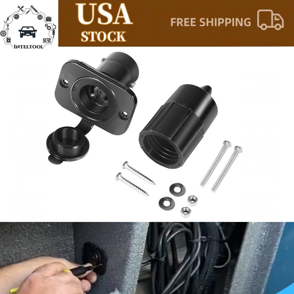 Replace for Scotty #2126 Depthpower Marinco Electric Socket , Black