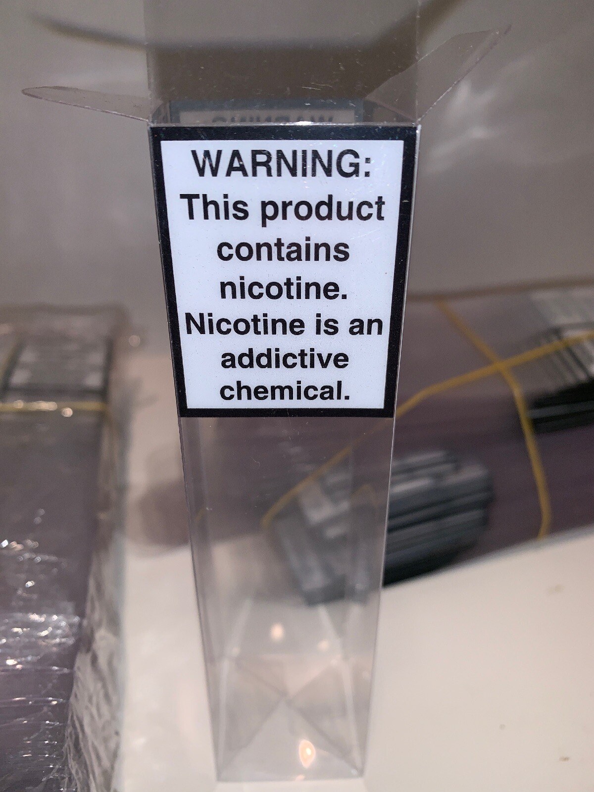 100) Transparent Retail Packaging Boxes - Warning Label *Value Bundle of 100*