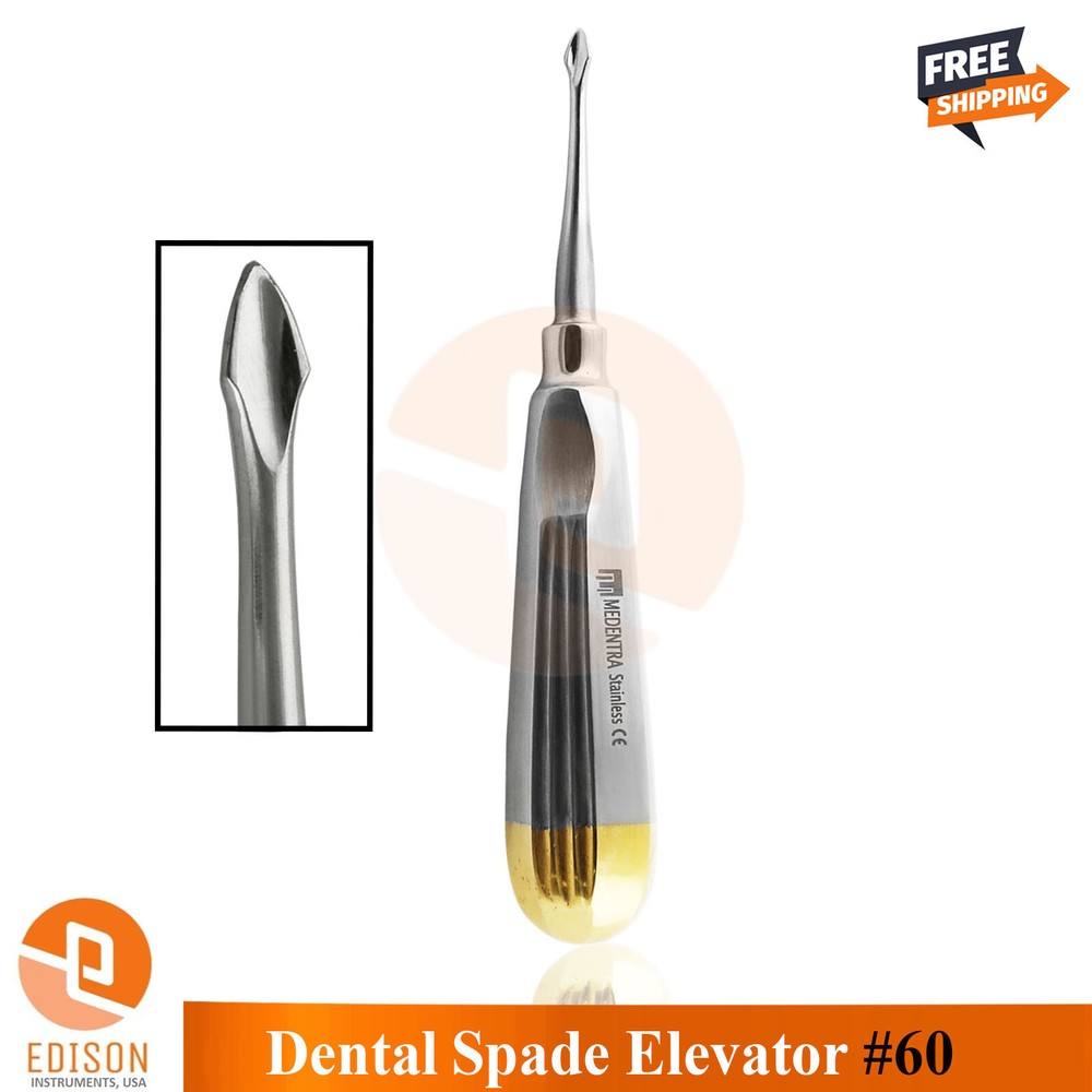 Dental Spade Concave Luxating Root Tip Elevator #60 Tooth Extraction Instruments
