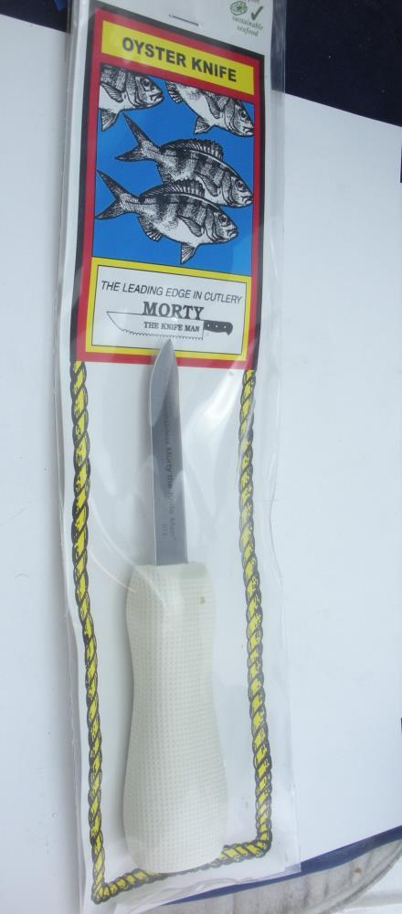 Morty 519P Poly Handle Oyster Knife Bent Tip