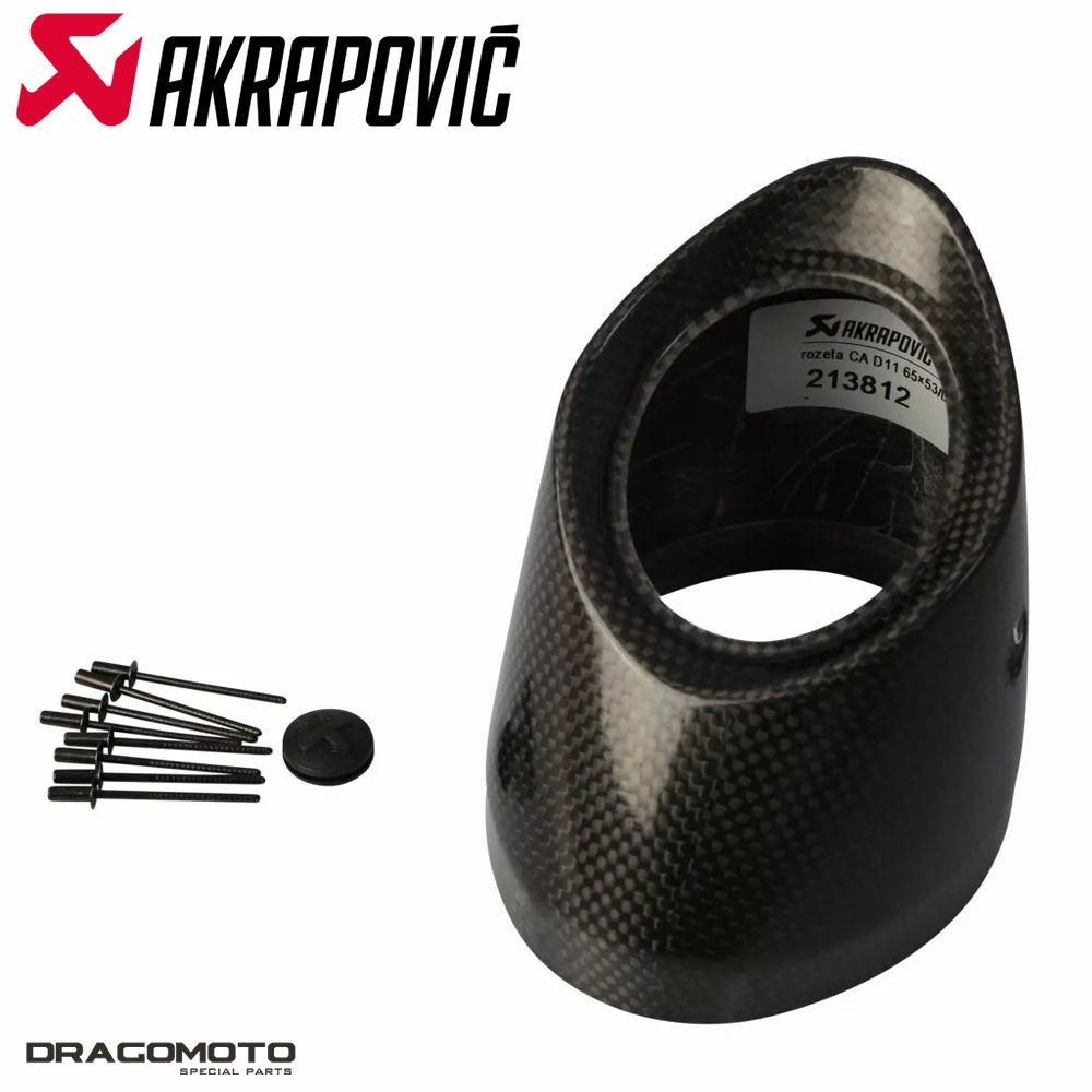 End Cap AKRAPOVIC Carbon V-EC60