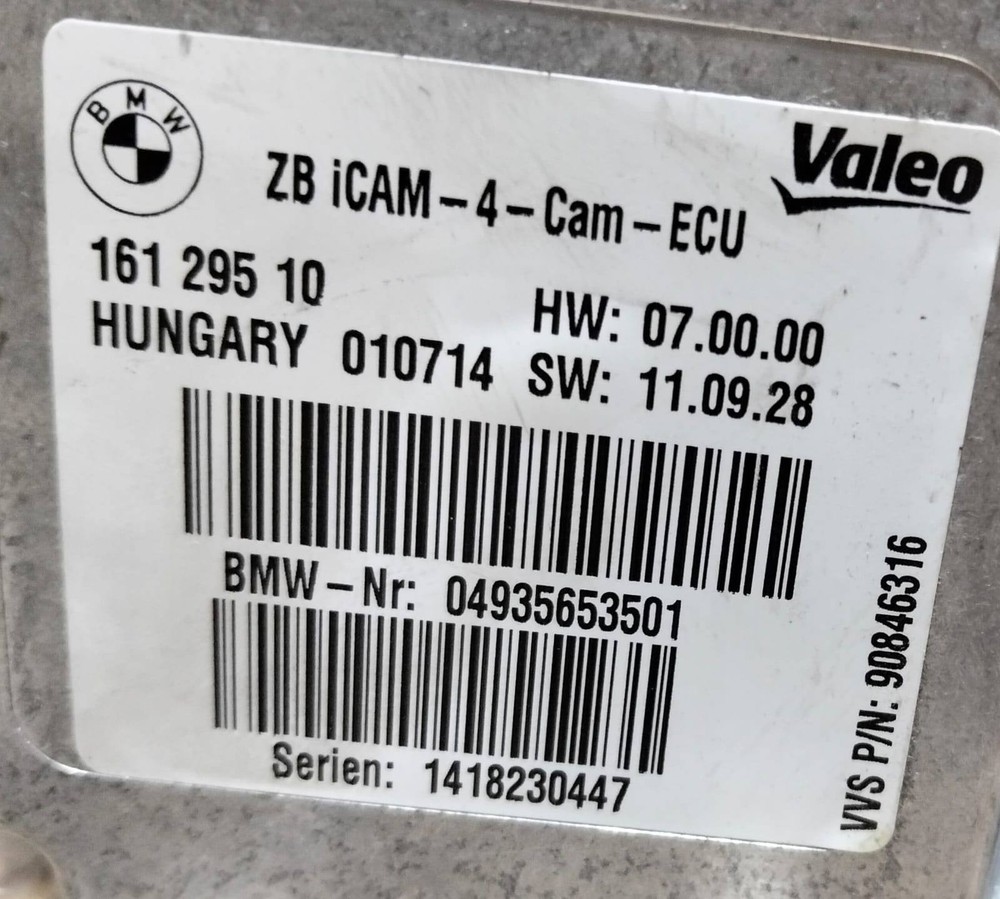 2011-2018 BMW X3 Control Unit For Surround View Camera 9356535