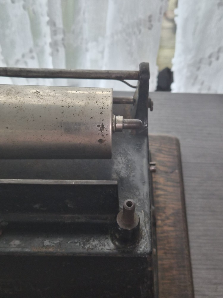 Antique Model A Edison Black Gem Phonograph