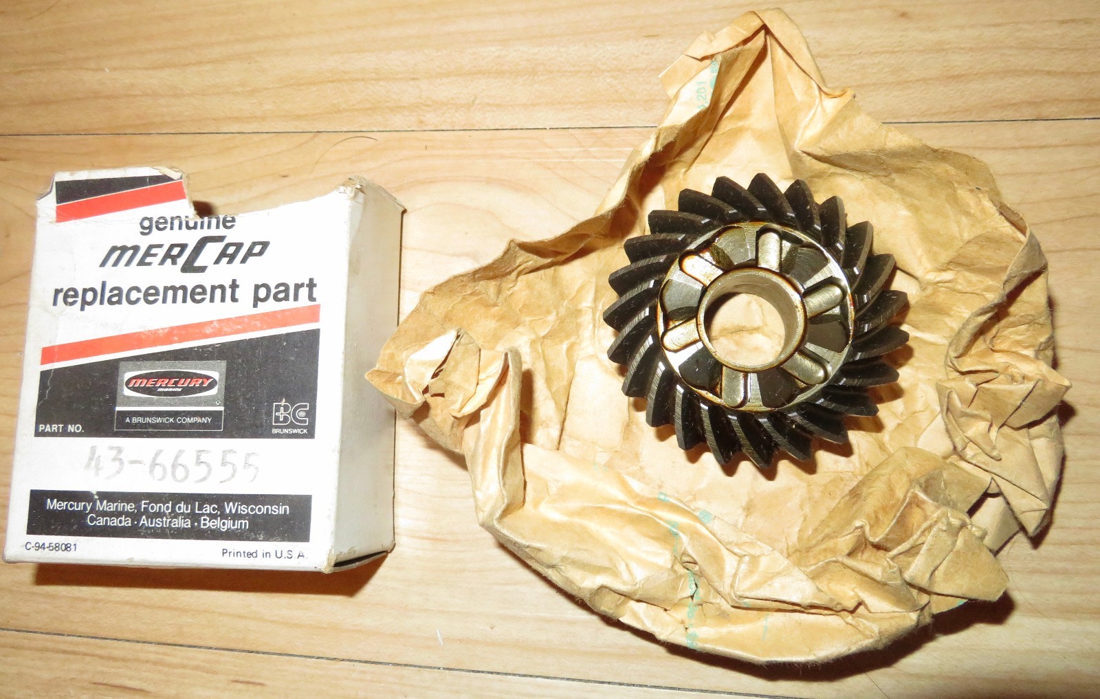 NOS 1973-1979 65 70 hp  Quicksilver Mercury Outboard Reverse Gear 43-66555