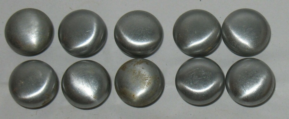10 Vintage Brushed Chrome Distressed Dresser Drawer Pulls Knobs Hardware