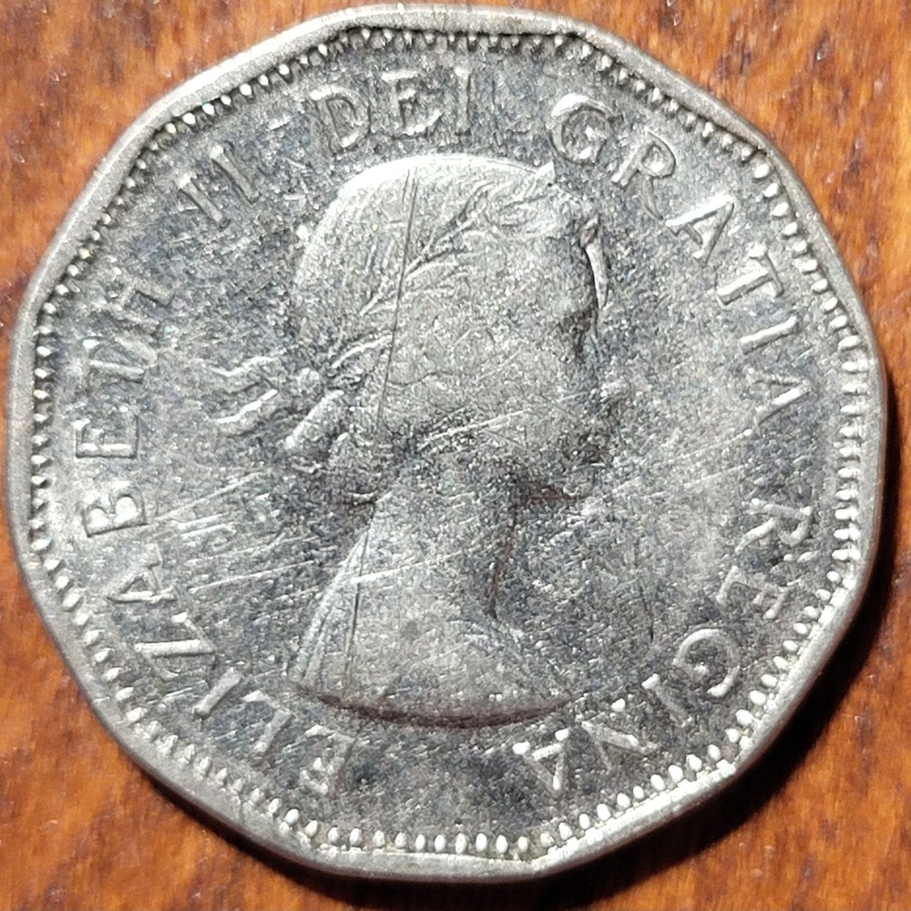 1960 Canada 5 Cent Coin N273