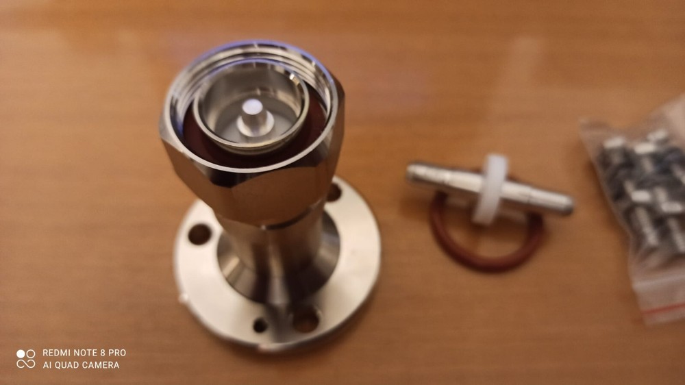 RF CONNECTOR ADAPTER - FROM FLANGE EIA 7/8” TO DIN 7/16 MALE