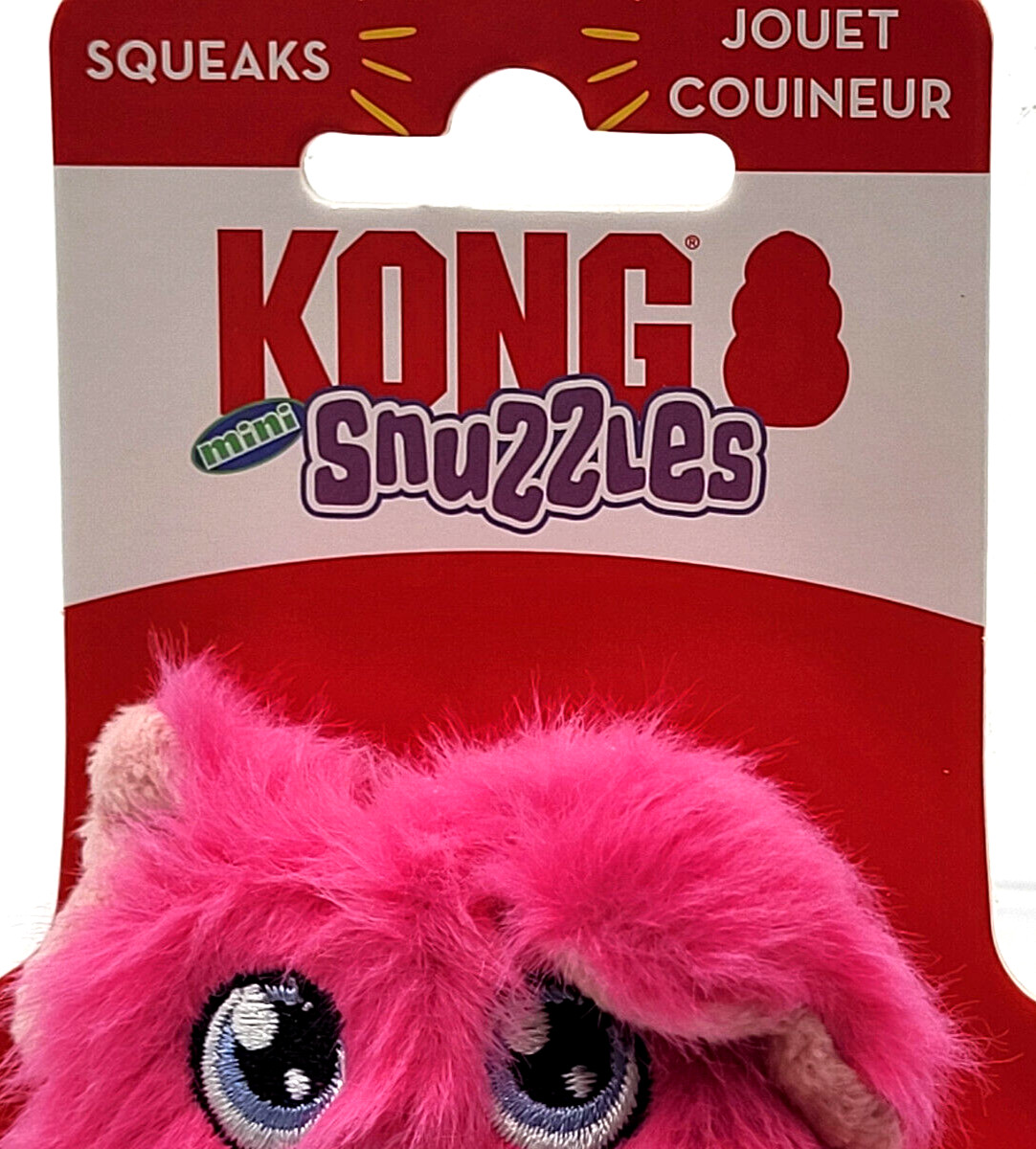 KONG Snuzzles Mini (3pk) Duck-Frog-Pig XS Squeaky Soft Plush Dog Toy 4"