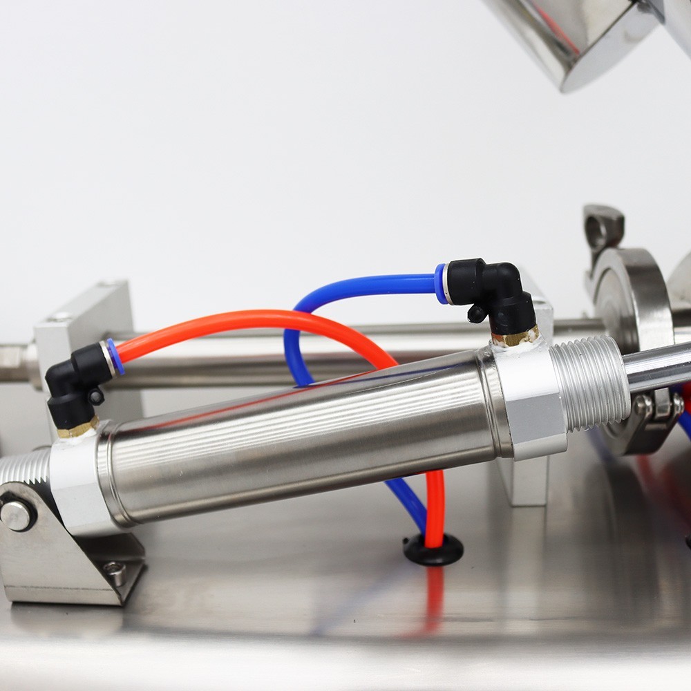 Single Head 5-50ml Paste Liquid Heating Stirring Filling Machine 110V Pneumatic