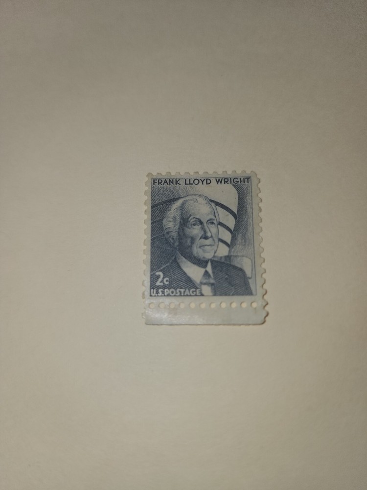 us postage frank Lloyd Wright 1965  2 cent Rare  Stamp