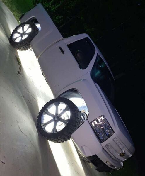 Set with (4) 17.5" QUAD ROW Strobes PURE WHITE Car Truck LED Wheel Rim Lights