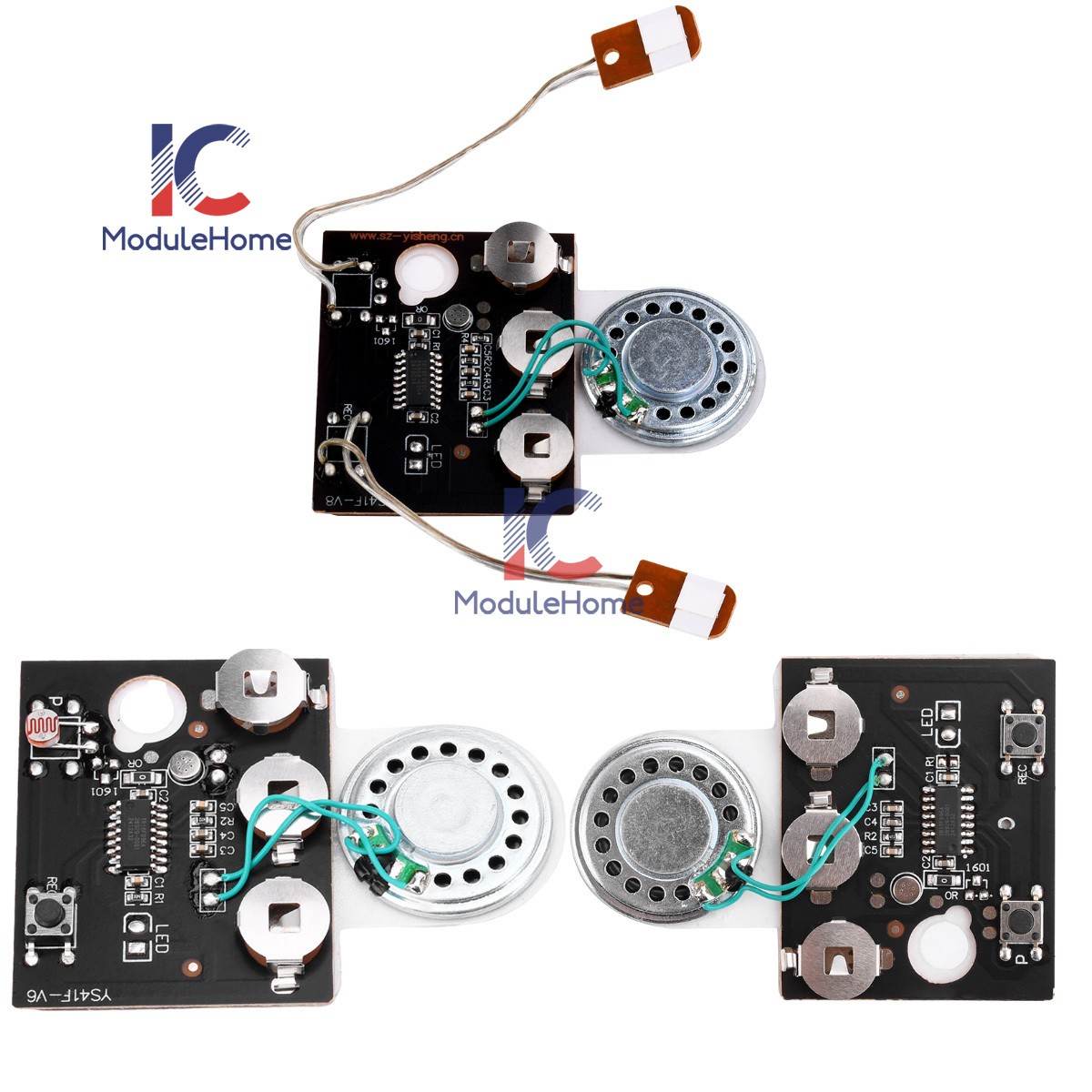 1-100PCS 30S Greeting Card DIY Recordable Voice Chip Music Box Sound Module