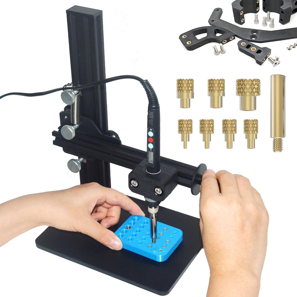 Vertical Heat Pressing Machine,Heat Set Insert Tool,Brass Inserts 3D Printing...