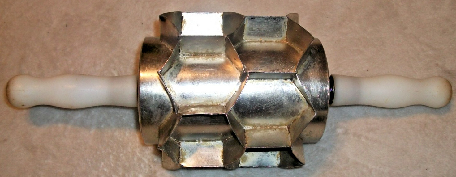 Moline Commercial Rotary Rolling Biscuit Donut Dough Cutter Hexagon Vintage  B68