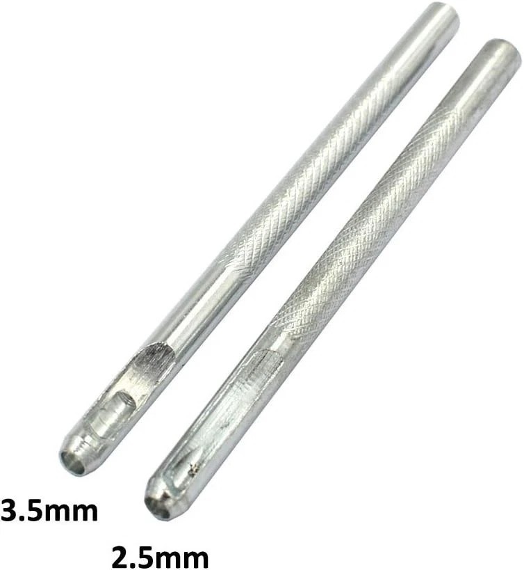 Compact 7-Piece Metal Rivet Setter Tool Set for Precision Crafting Projects