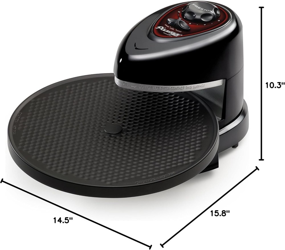 Presto 03430 Pizzazz Plus Rotating Oven, Black