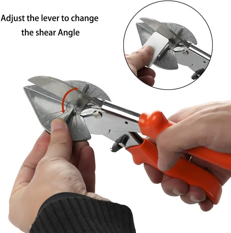 Multi Angle Miter Shear Cutter Hand Tools,45-135 Degree Adjustable Angle Scissor