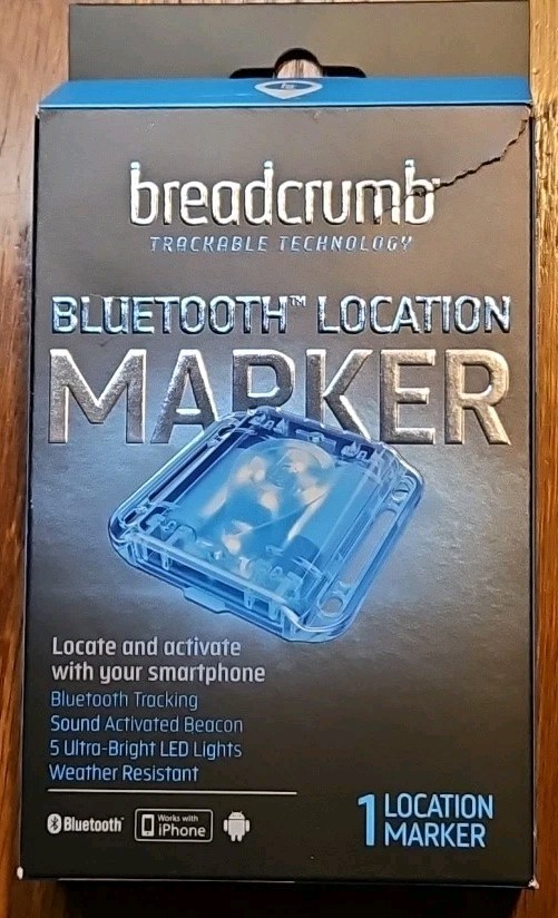 Breadcrumb Trackable Technology Bluetooth Location Marker Beacon - New in Box