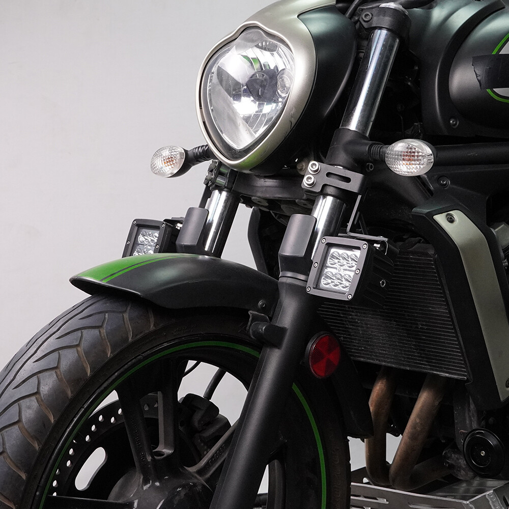 Motorcycle Auxiliary Light Bracket Black Fit For Kawasaki Vulcan S 650 2015-2024