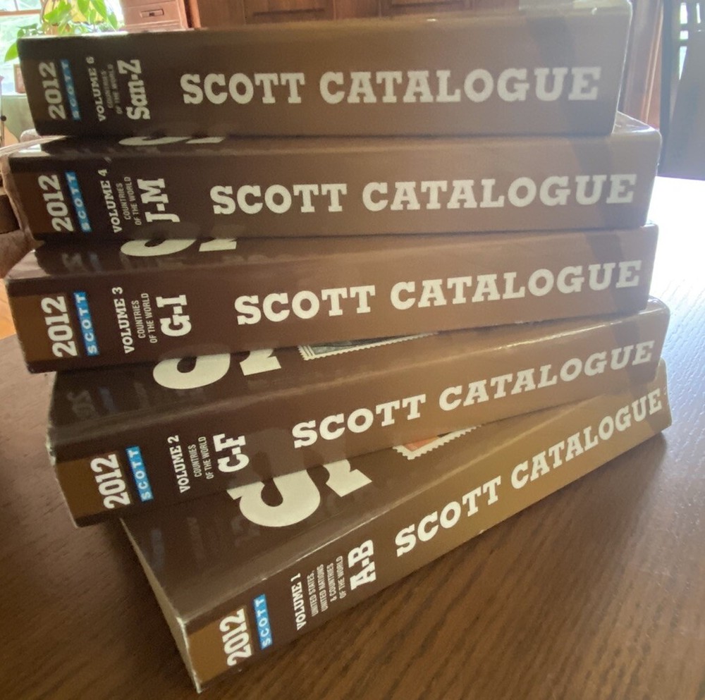 2012 Scott Standard Postage Stamp Catalogue Vol ‘s 1,2,3,4 and 6