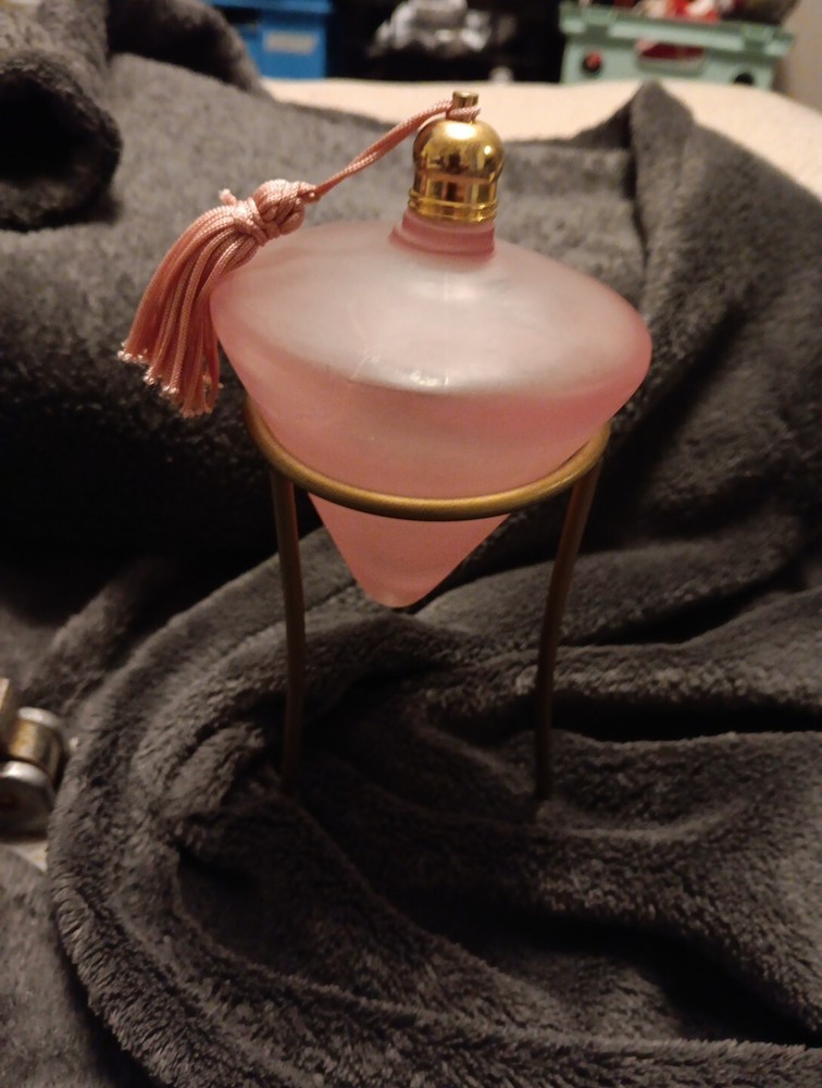 Art Glass Perfume Bottle With Stand