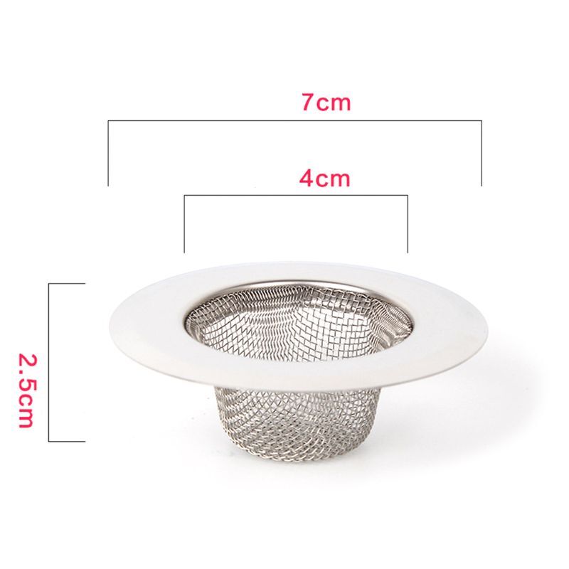 3 Sizes Universal Stainless Steel Sink Strainer Filter Bathtub Drain Hole