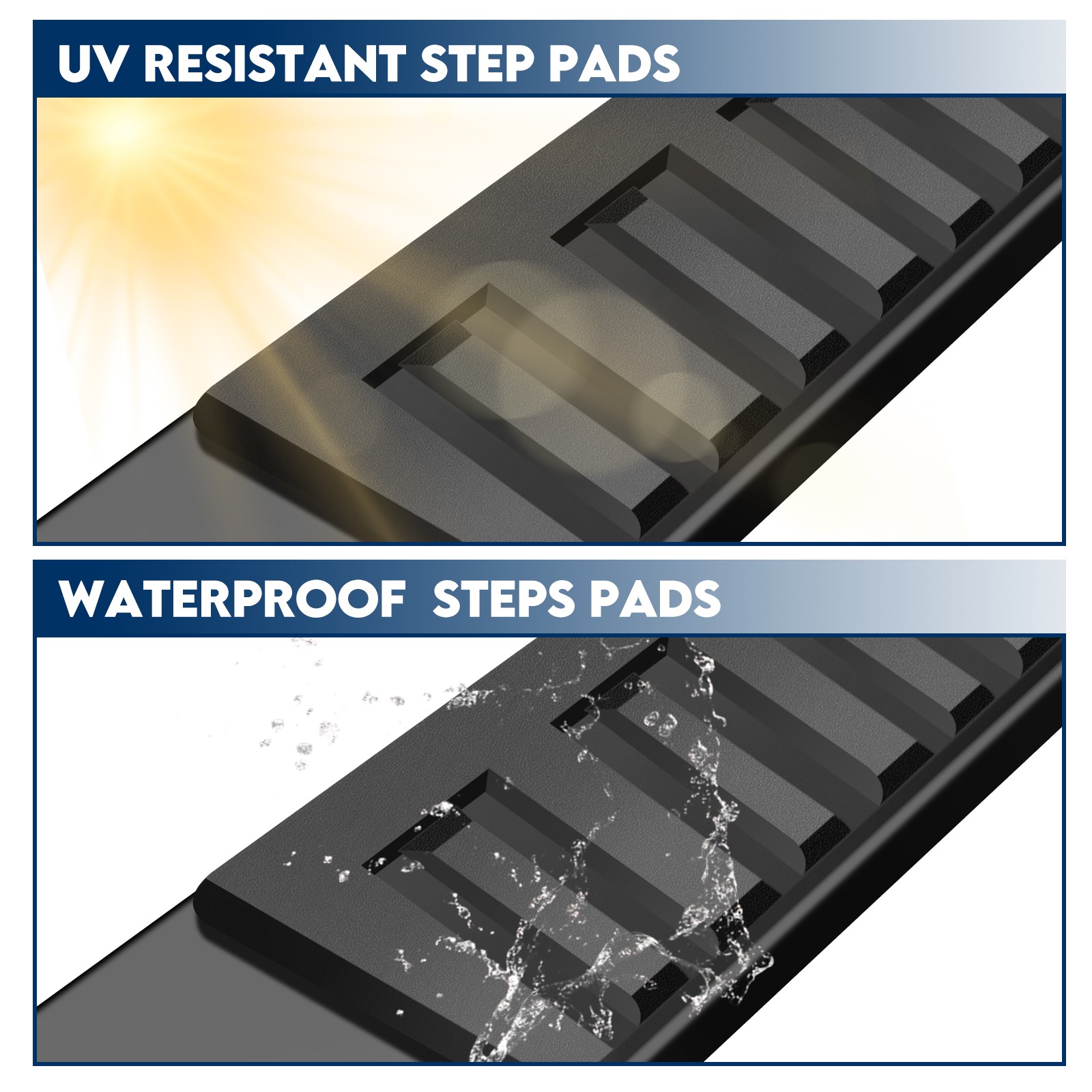 For 07-18 Silverado/Sierra 1500 Double/Extended Cab 6" Running Board Side Step