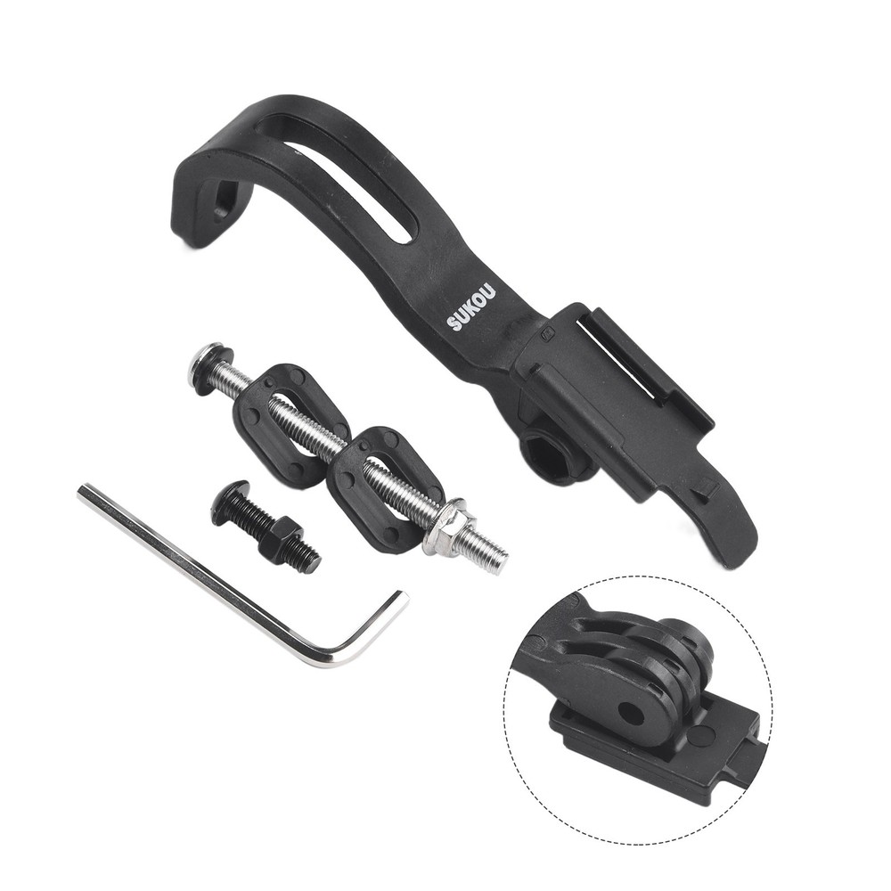 Secure Bike Computer Support with Front Fork Installed Bicycle Light Stand