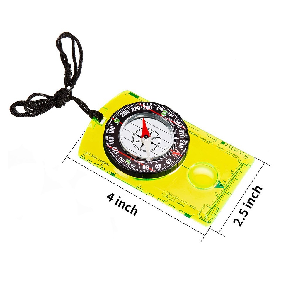 Waterproof Outdoor Compass Hiking Camping Navigation Map Orienteering Tool