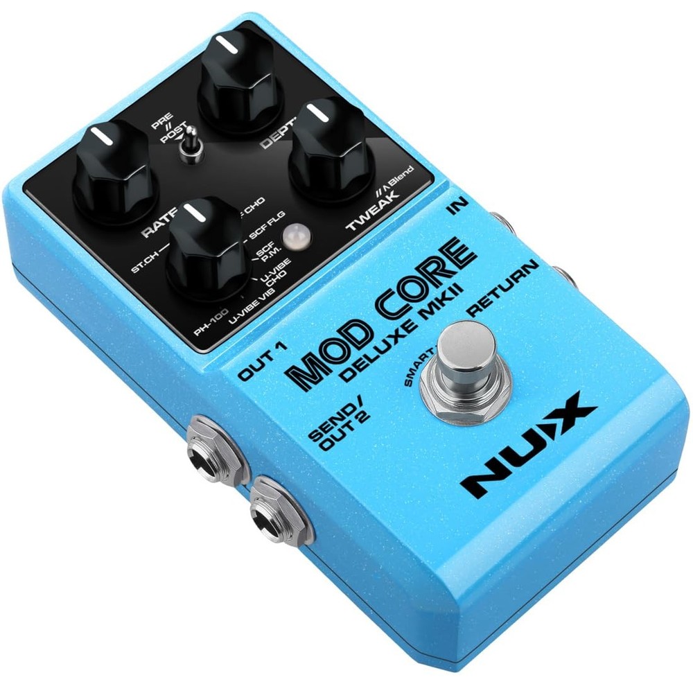 Mod Core Deluxe MKII 8 Modulation Effect Pedals for Guitar, 8 Modulation Type...