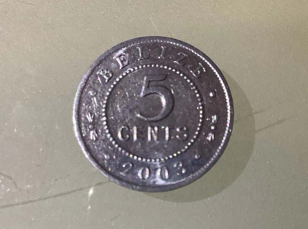 Belize 5 Cents 2003 Circulated