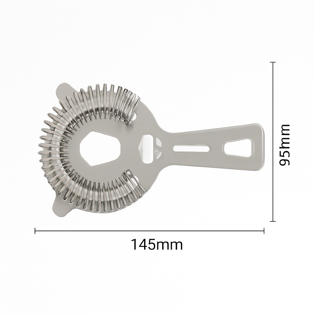 Cocktail Strainer, 1pcs Stainless Steel Bar Strainer for Drinks