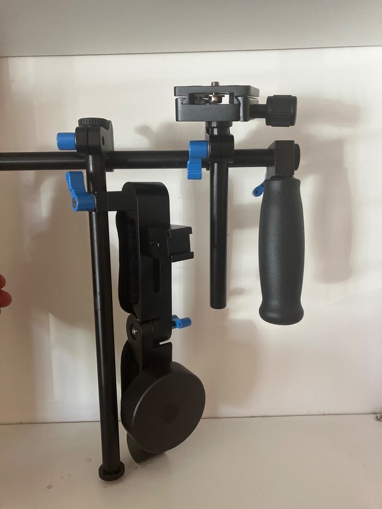 Handy Rig Shoulder Mount Steady Support Stabilizer Kit For DV Video DSLR Camera