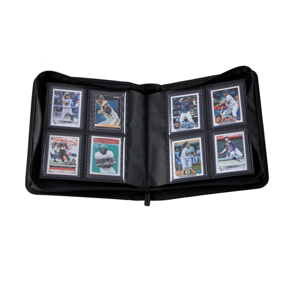 ProSafe Premium Top Loader Card Binder 4 pockets zippered 128 Cards New Black