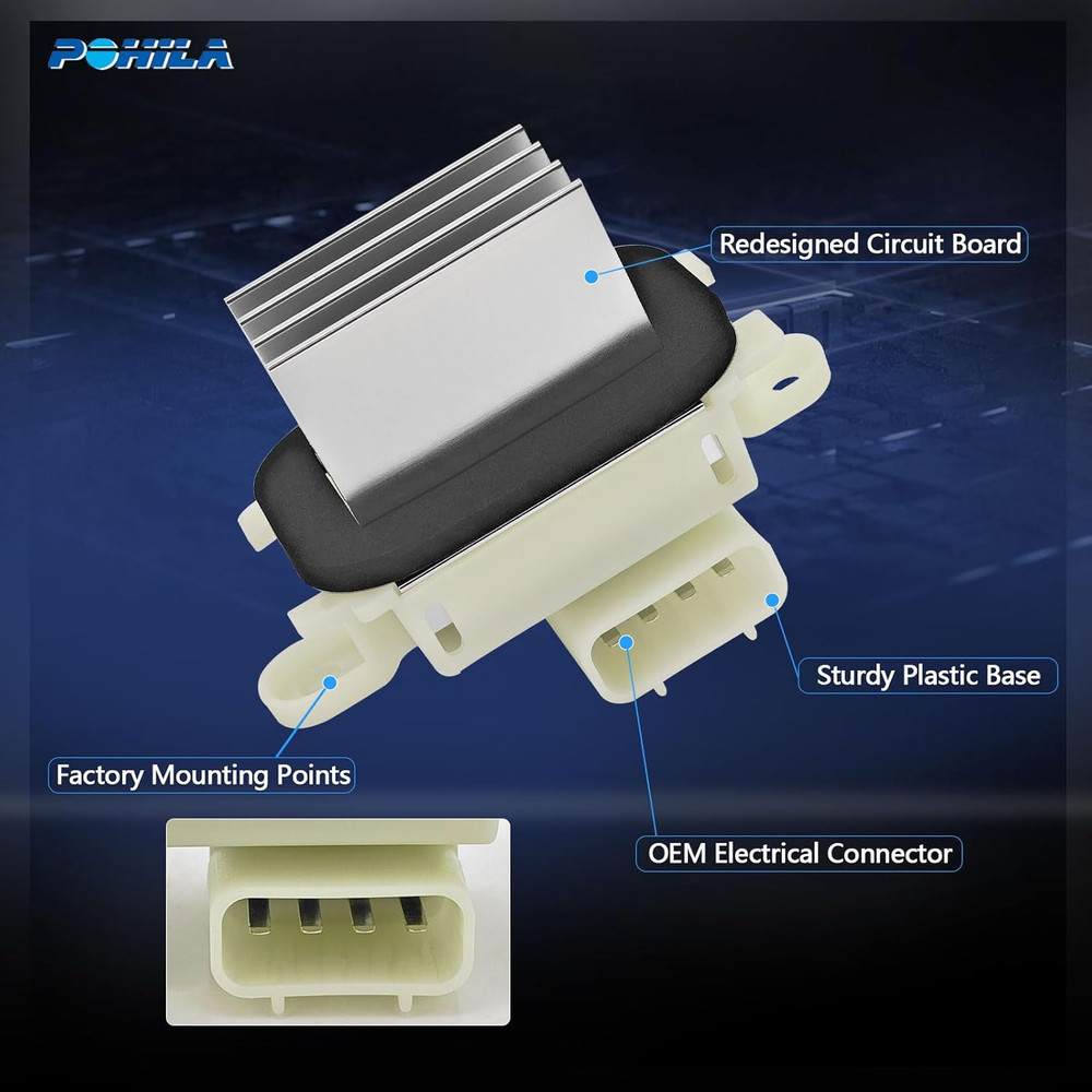 HVAC Control Module Blower Motor Resistor Compatible with 2009-2017 Ford Expedit