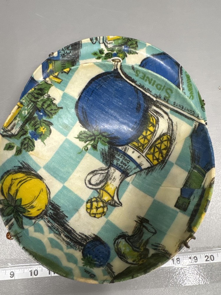 Vintage Two-Tier Serving Tray with Decorative Pattern