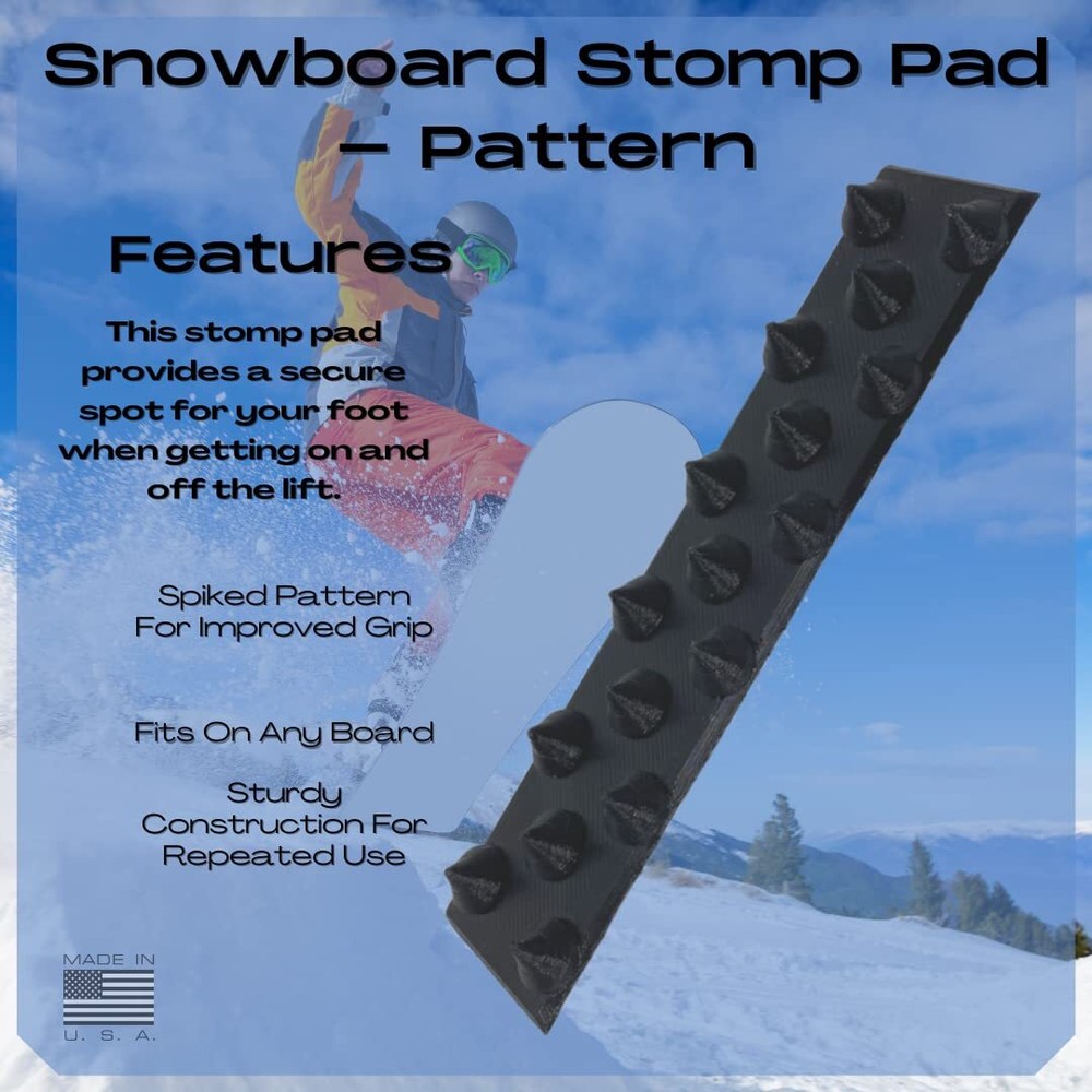 Snowboard Stomp Pad - Low Profile Spike Pattern - Specialized Stomp Pad