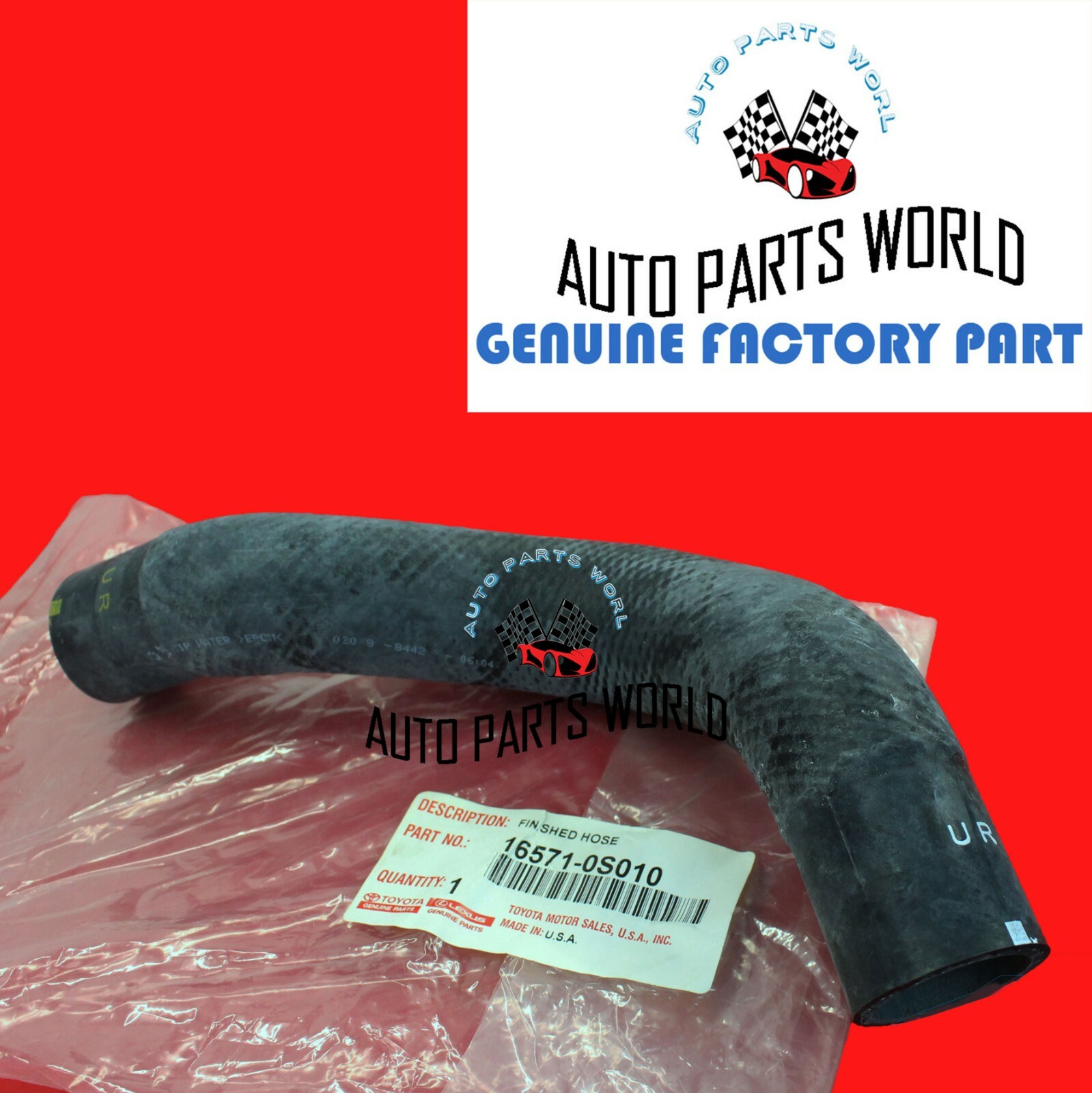 NEW GENUINE OEM TOYOTA TUNDRA SEQUOIA INLET & OUTLET RADIATOR COOLANT HOSE SET