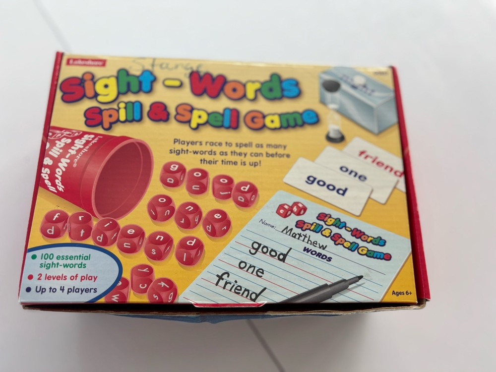 LAKESHORE SIGHT-WORDS SPILL & SPELL GAME Elementary Age Level