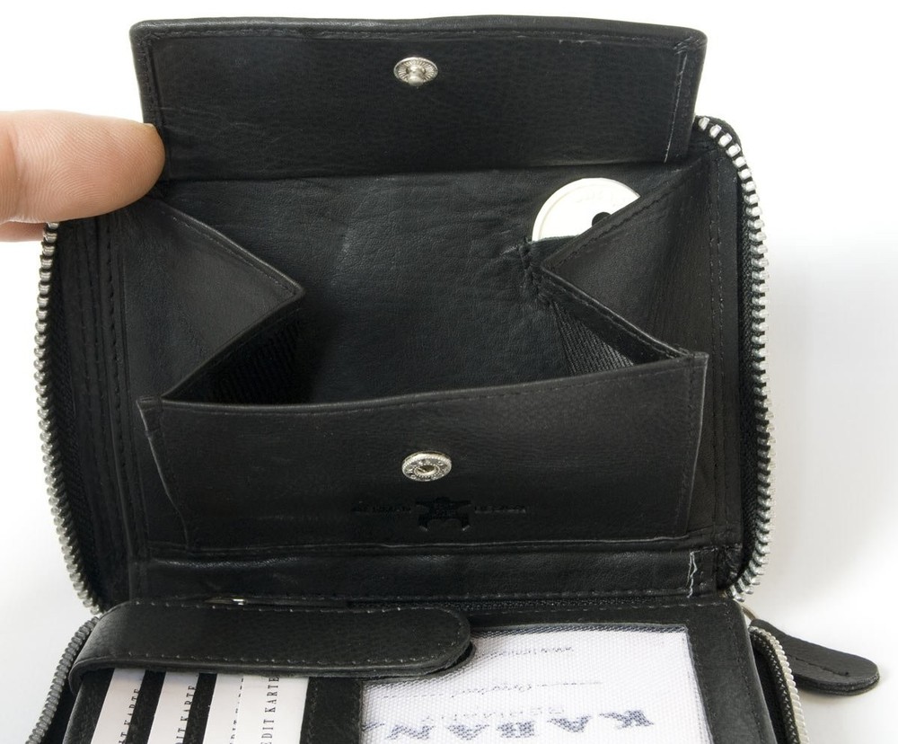 Men's Tri Fold, Black, One Size