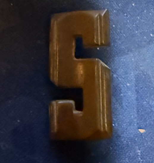 MILITARY PIN OF 5--MISSING BACK