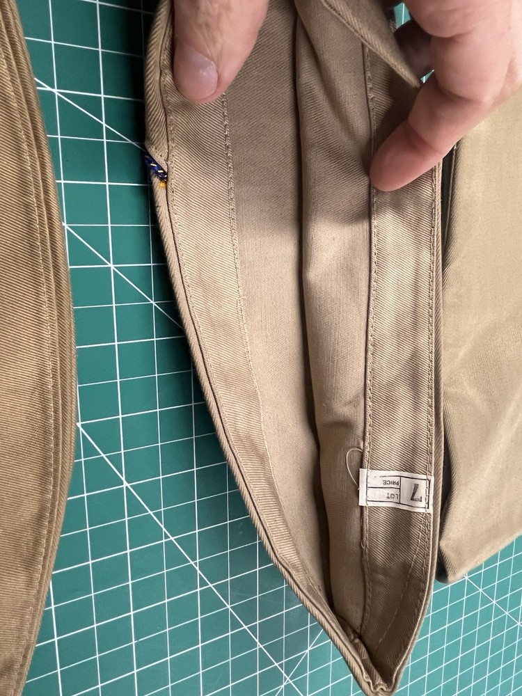 WWII Overseas Khaki Caps X3