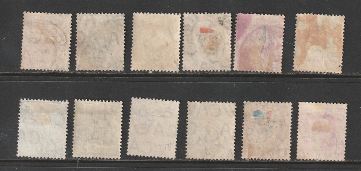 Ceylon Scott# 166-174 & 197-198 Used