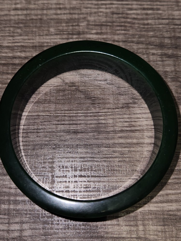 Vintage Marbled Green Bakelite Bangle Bracelet C3
