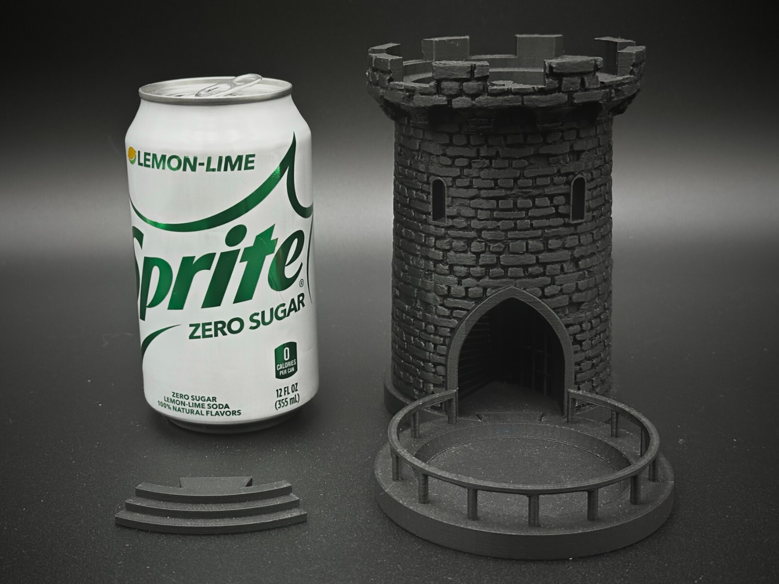 Lighted 5-Inch Red Dice Tower and Tray for DnD, New, Free Shipping