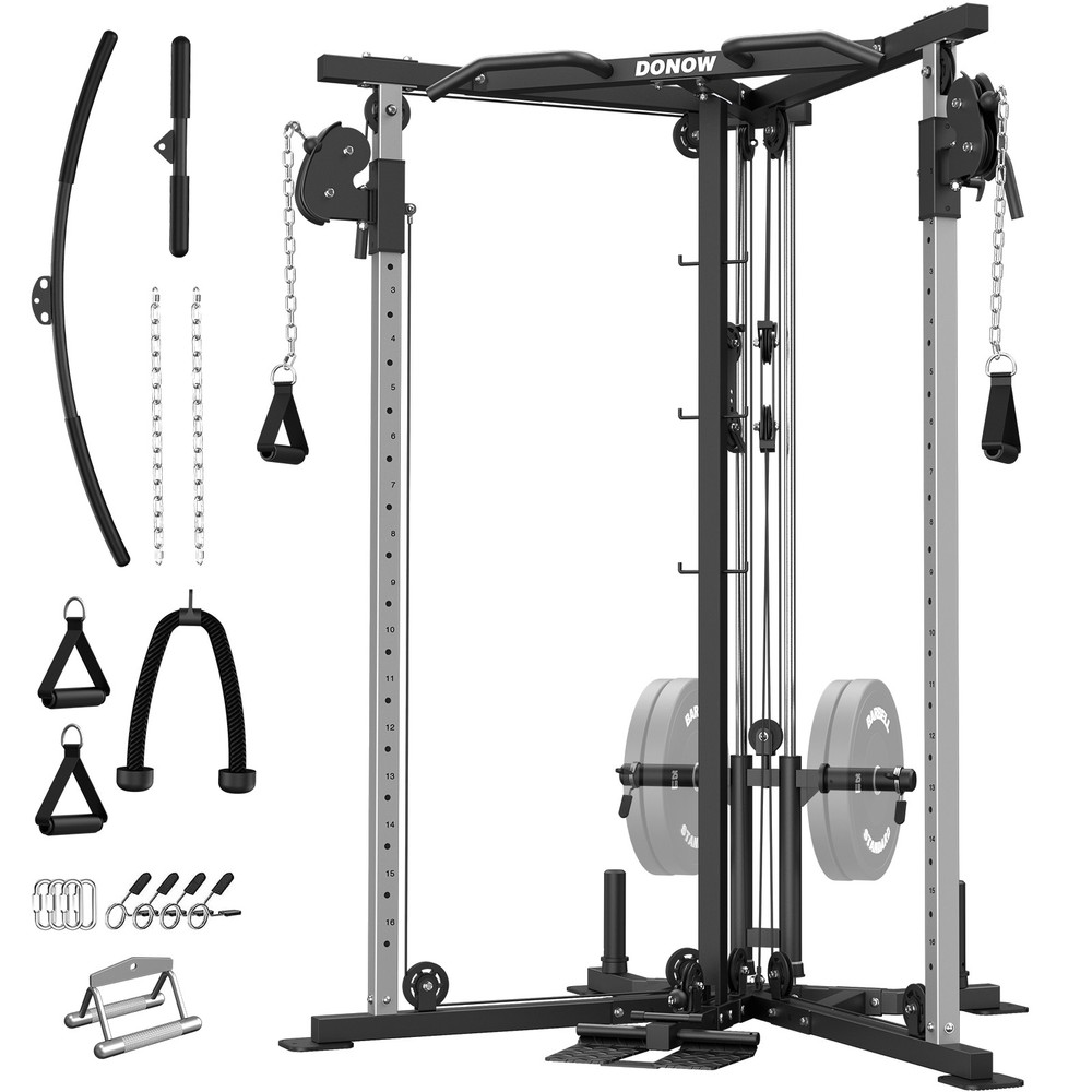 Cable Crossover Machine TrainerCable Fly Machine Home Gym System Workout Station