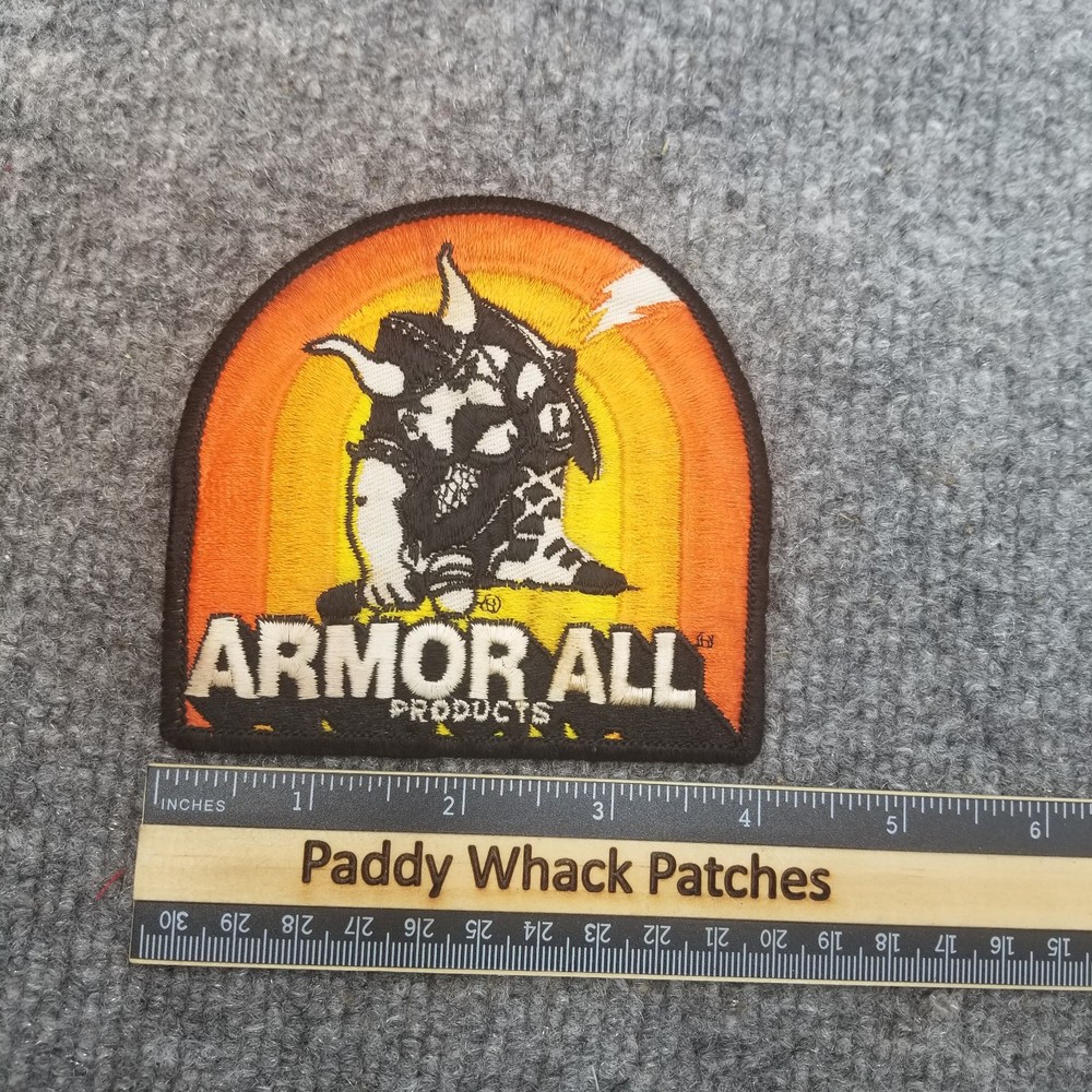 Vintage Armor All Patch Car Auto Racing Stained AD3