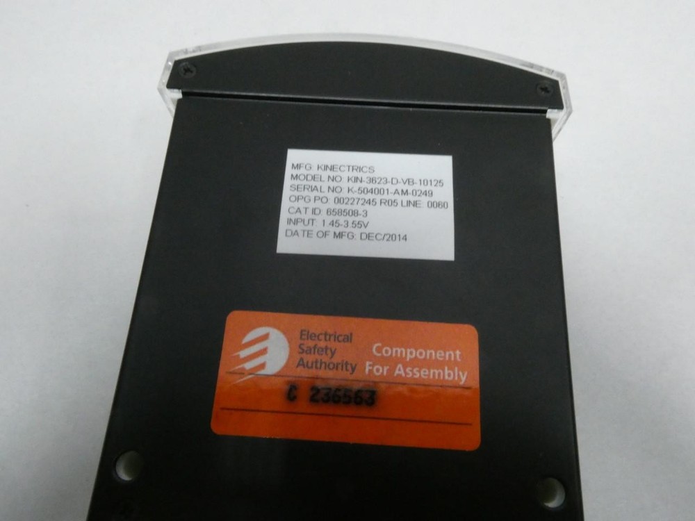 Kinectrics KIN-3623-D-VB-10125 Panel Meter 20-0-20millimeters